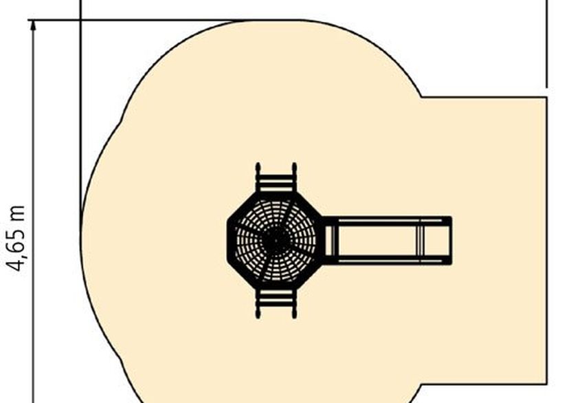 Mussennest met glijbaan